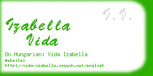 izabella vida business card